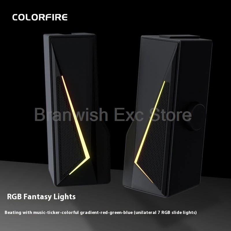 2x2.5W Computer Speaker RGB Li - огляд і ціна Rgb Computer Soundbar For Pc