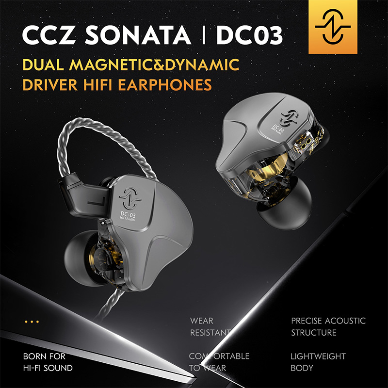 CCZ DC03 IEM Wired Earbuds 10m - огляд і ціна In Ear Monitors For Singers