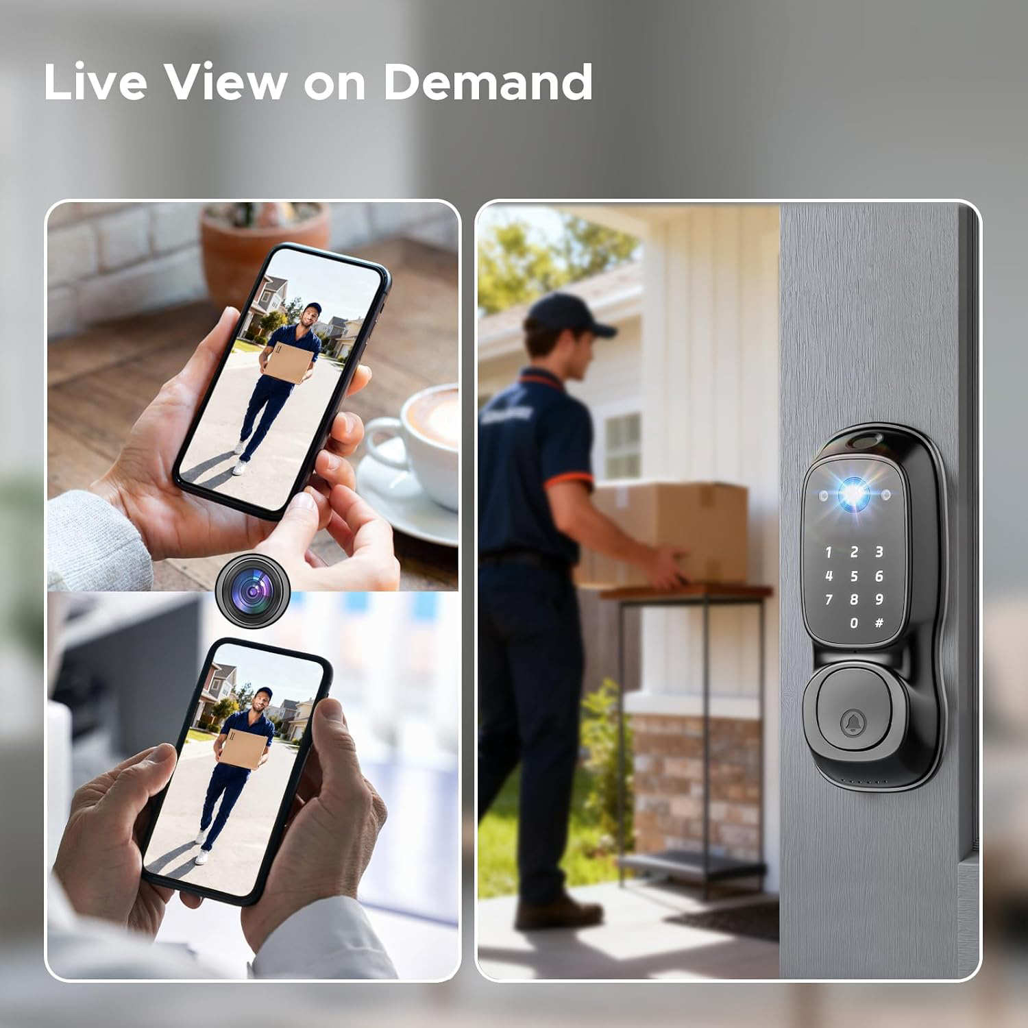 Tuya Wifi Smart Door Lock ‎Cam - огляд і ціна Cameras