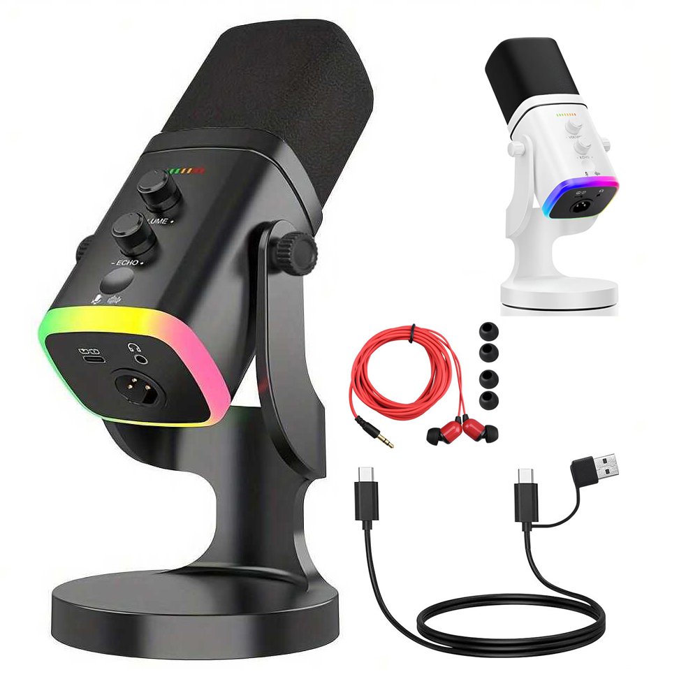 USB/XLR Dynamic Microphone for - огляд і ціна Gaming Headset With Mic Rgb