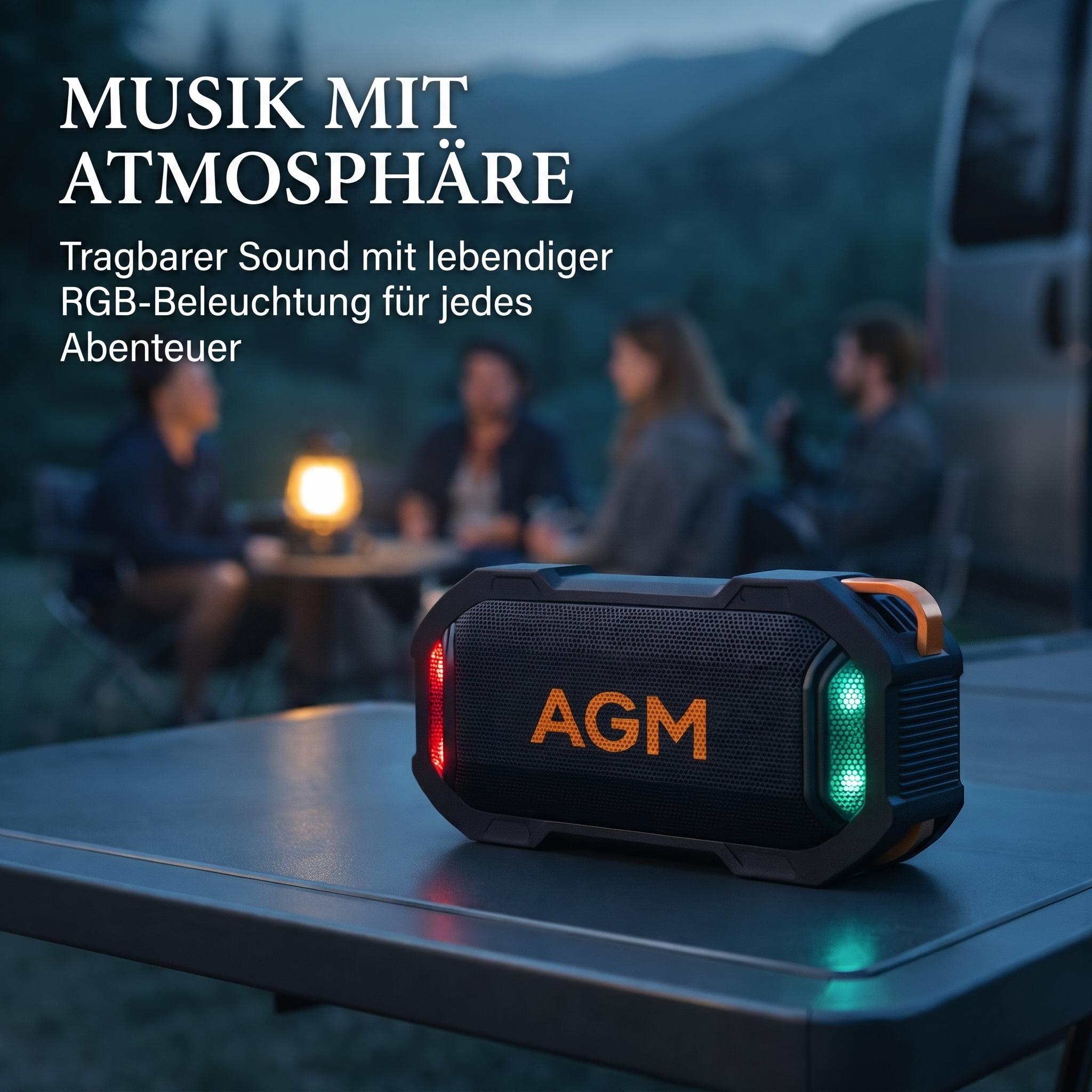AGM MAG ROCK Outdoor Wireless  - огляд і ціна Portable Bluetooth Speaker Waterproof Ipx7