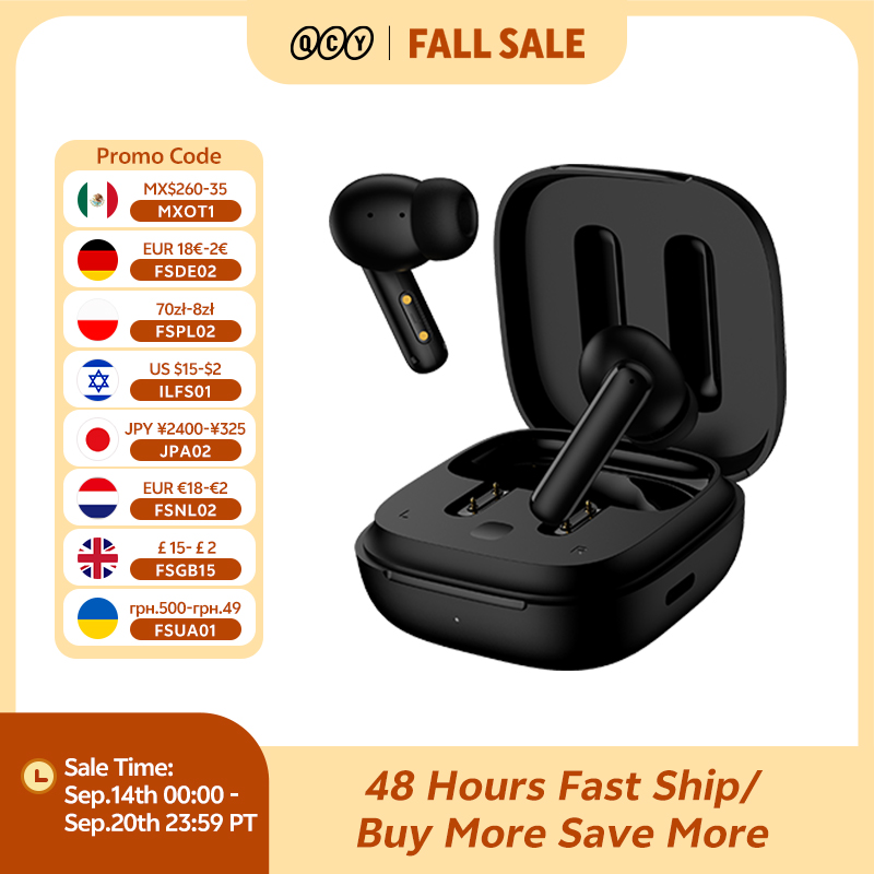 QCY T13 ANC Wireless Earphones - огляд і ціна Tws Earbuds Bluetooth 5.3