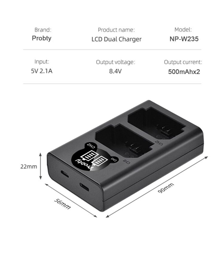 2200mAh NP-W235 NP W235 Batter - огляд і ціна Drones