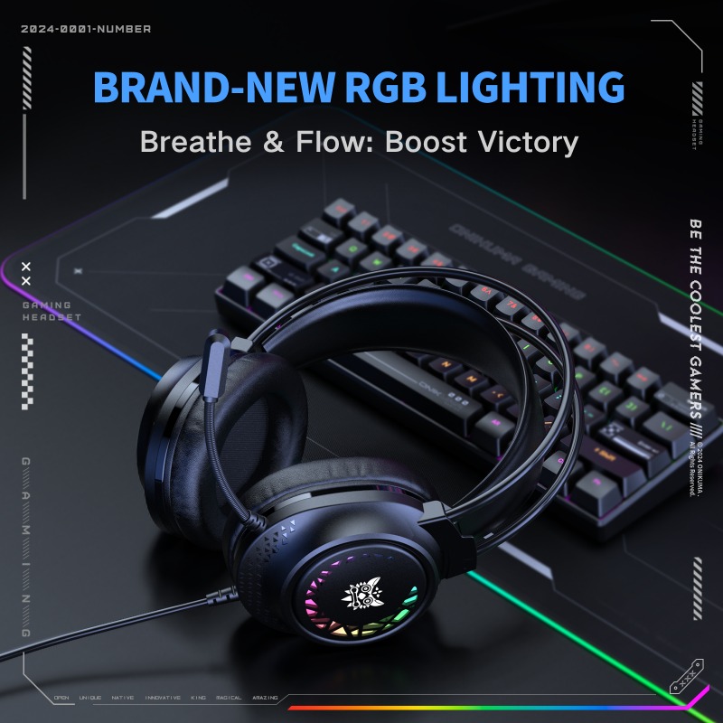 ONIKUMA X92 Wired Gaming Heads - огляд і ціна Gaming Headset With Mic Rgb