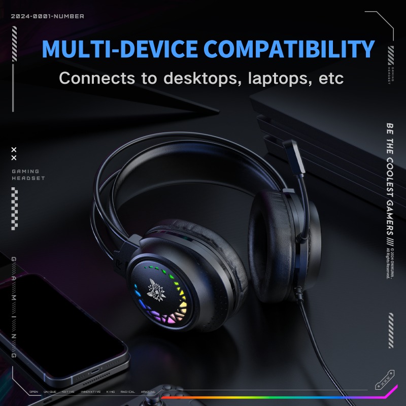 ONIKUMA X92 Wired Gaming Heads - огляд і ціна Gaming Headset With Mic Rgb