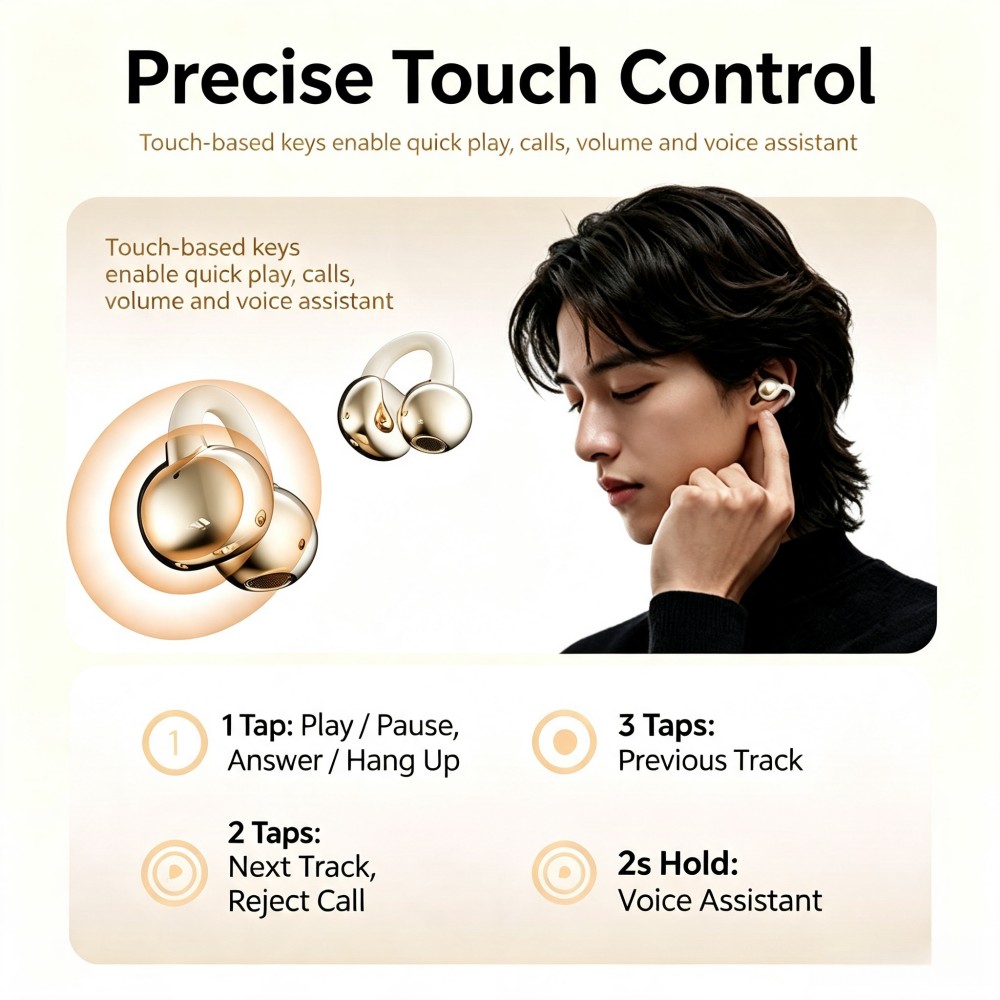 KEBIDUMEI Bluetooth 6.0 Earpho - огляд і ціна Open Ear Air Conduction Headphones