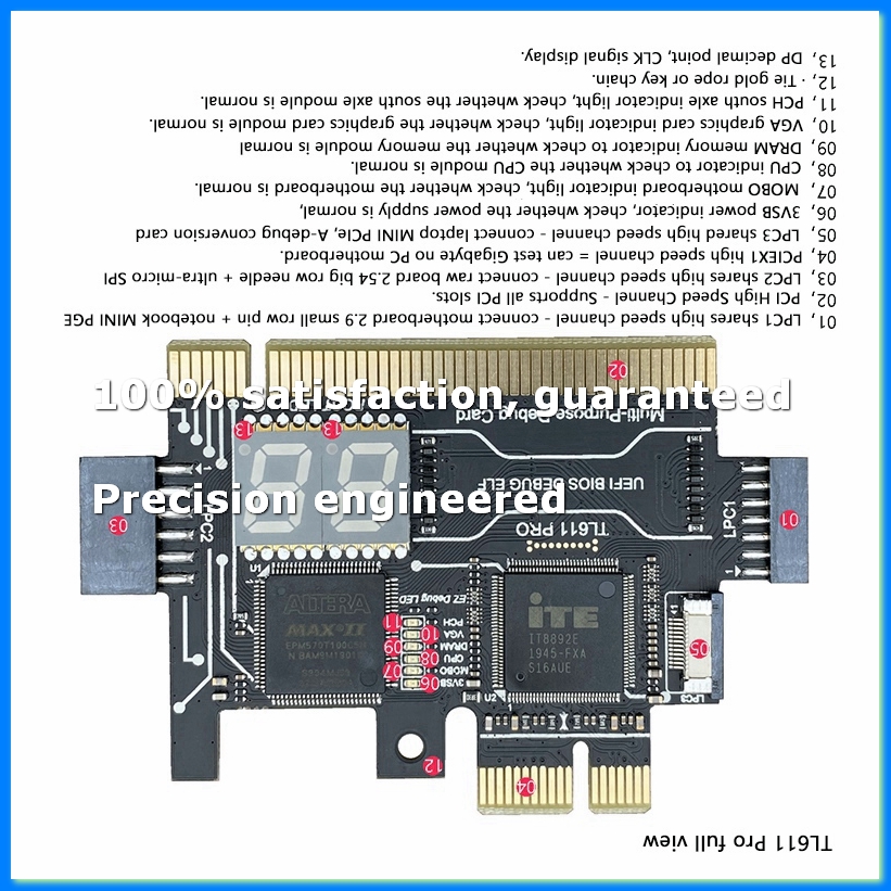 TL611 PRO Diagnostic Card Pcie - огляд і ціна Laptops
